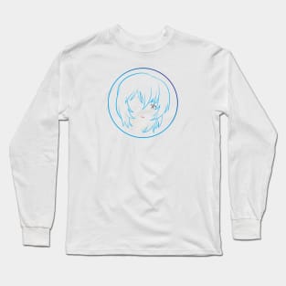 Rei Ayanami's Face - 06A Long Sleeve T-Shirt